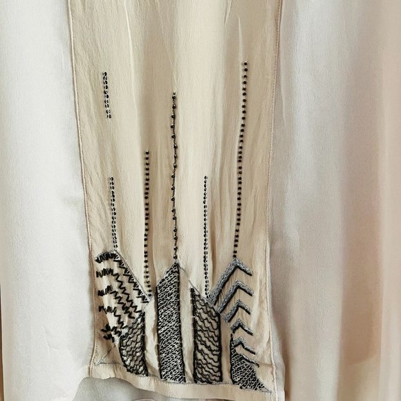 Guess by Marciano Bohemian Tunic Top w/ Metal Beading Details & Dolman Sleeves - Picture 9 of 13